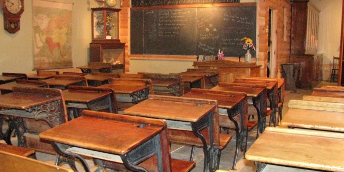 How many of you have gone to school? How many of you have gone to a one room schoolhouse?