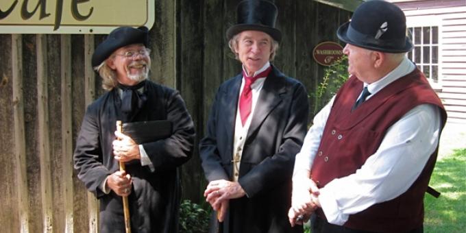 Sir John A. Macdonald and friends in the Village!